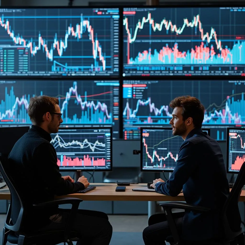 Fondateurs d'AlgorIA Finance dans leurs bureaux